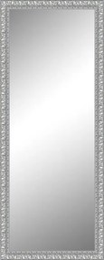 Specchio rettangolare in legno argento 170 x 60 cm