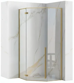 Cabina doccia DIAMOND 90x90 BRUSH GOLD