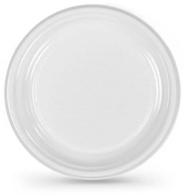 Set di piatti riutilizzabili Algon Bianco Plastica 20,5 cm (25 Unità)
