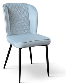 KINSLEE - sedia di design moderno in velluto