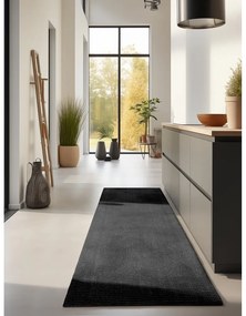 Passatoia nera in iuta 80x200 cm Bouclé – Hanse Home