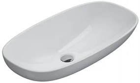 Globo Stockholm Lavabo 70x37 da Incasso in ceramica Bianco Lucido