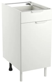 Base Eleki B40 con cassetto bianco L 40 x H 87.1 x P 58 cm