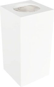 Plafoniera Quadrata 70x70mm h140mm GU10 in Gesso Pitturabile