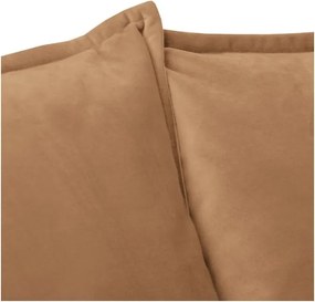 Divano marrone con rivestimento in velluto 138 cm Juli – Ropez