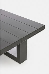 Salotto Angolare Da Esterno In Alluminio Con Cuscini E Tavolino Konnor Antracite Bizzotto