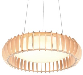 Lampada a sospensione scandinava beige con LED inclusi - Monte