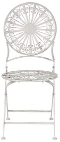 Set da balcone 2 posti metallo bianco SCAFA Beliani