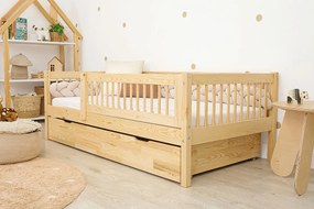 Letto per bambini Teddy Plus - naturale - letto 160x80 cm