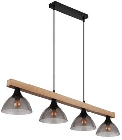 Globo 15544-4H - Lampadario a sospensione con filo LINDI 4xE14/15W/230V