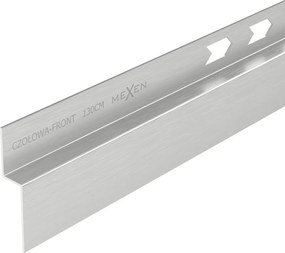 Mexen Line-B listello frontale per doccia 130 cm, inox - 181003130U
