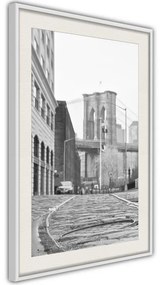 Poster  Postcard from New York  Cornice Quadri Cornice nera con pass-partout, Larghezza x Altezza Home decor 20x30