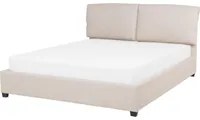 Letto Beige matrimoniale dimensione 140 x 200 cm in stile Moderno