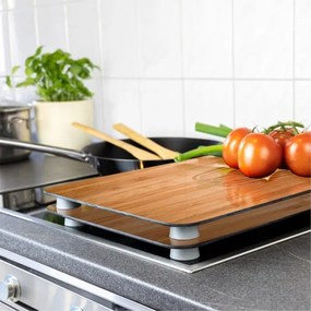 WENKO 2521497100 - Copertura per piano cottura 52x30 cm multicolore/grigio/trasparente