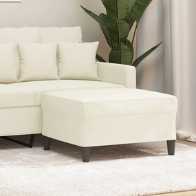 Poggiapiedi Crema 70x55x41 Cm İn Velluto /