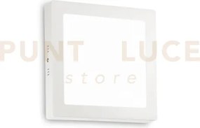Universal sqaure applique-plafoniera led smd 17 w 110° 1750 lm 270...