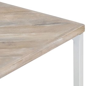 Tavolino da caffè 110x110x36 cm in legno massello di mango