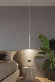 Lampadario in Acciaio a Sospensione PASTELO 1 G9 Bianco da Interno