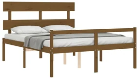 Giroletto con testiera miele 5ft king in legno massello