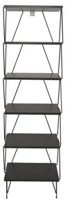 Libreria BALABAN 165x48 cm antracite/nero