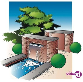 Ubbink Cascata Giardino Niagara 30 cm in Acciaio Inossidabile