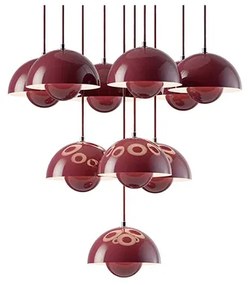 Flowerpot VP10 Lampadario Ø53 Dark Plum - &Tradition