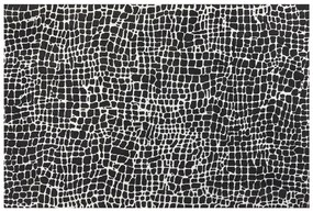 Tappeto bianco e nero 200 x 300 cm PUNGE Beliani