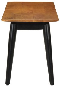 Panca 160x40x45 cm in legno massello di mango e ferro