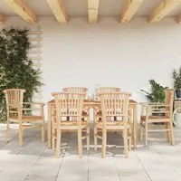 Set da Pranzo da Giardino 7 pz in Legno Massello di Teakcod mxl 76387