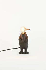 Lampada da tavolo nero opaco (altezza 24 cm) Penguin - Light &amp; Living