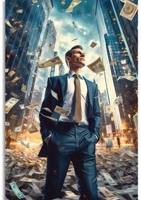 Stampa su tela – Uomo d'affari di Wall Street