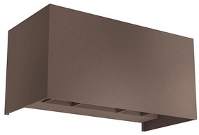 Redo 90304 - Lampada da parete per esterni a LED VARY 4xLED/5W/230V 3000K IP54 marrone