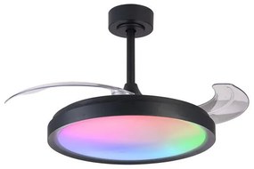Ventilatore da soffitto Siberia nero , D. 50 cm MANTRA
