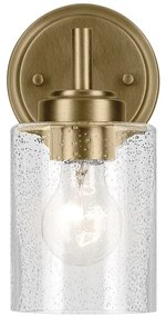 Kichler KL-WINSLOW-1W-NBR - Applique WINSLOW 1xE27/60W/230V ottone