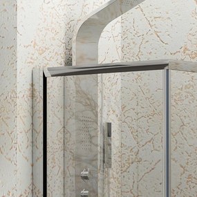 Box doccia angolo 80x80 scorrevole altezza 190 Kamalu-1000 - KAMALU