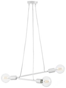 Lampadario Design Sospensione BOOMERANG3 - E27 Bianco bianco paralume bianco 3x E27