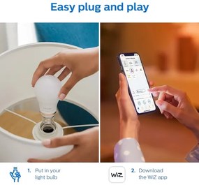 SET 2x Lampadina LED RGB dimmerabile Philips A60 E27/8W/230V Wi-Fi