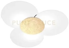 Clover applique-plafoniera d.70 cm 6 luci foglia oro 1114-70-fo