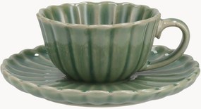 Set di 6 tazzine da caffè con piattino Lotus