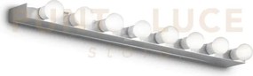 Prive' applique 8 luci attacco e14 cromo 80,5cm
