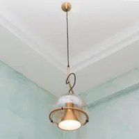 Lampadario sfera vetro pendente globo E27 LED lampada orientabile sospensione luce tavolo cucina ristorante bar 230V ORO