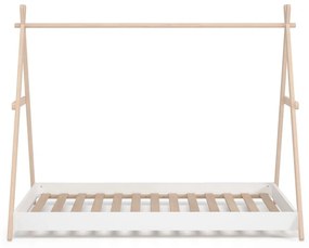 Letto per bambini in legno di pino bianco/naturale 90x200 cm Trufa - Marckeric