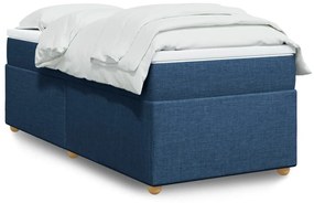 Giroletto A Molle Con Materasso Blu 90x190 Cm İn Tessuto /