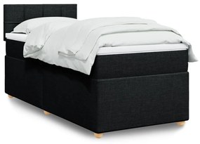 Giroletto A Molle Con Materasso Nero 80x200 Cm İntessuto /