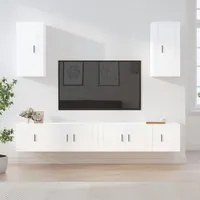 Set di Mobili Porta TV 6 pz Bianco in Legno Multistratocod mxl 76851