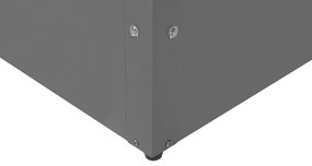 Cesta portaoggetti metallo grigio 132 x 62 cm CEBROSA Beliani