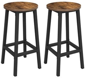 Sgabello da bar LOE marrone/nero