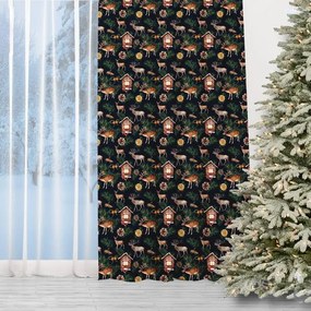 Tenda natalizia scura - Renna di Natale 150 x 240 cm