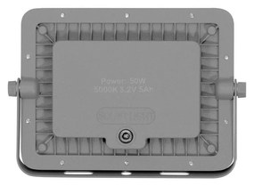 Faro Solare LED Lumileds 50W 5.000k Dimmerabile Aut. 10h IP65 Colore Bianco Freddo 5.000K