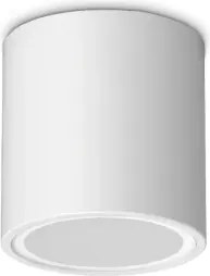 Techo round faretto da soffitto per esterno ip54 1 luce gu10 d.9cm ...